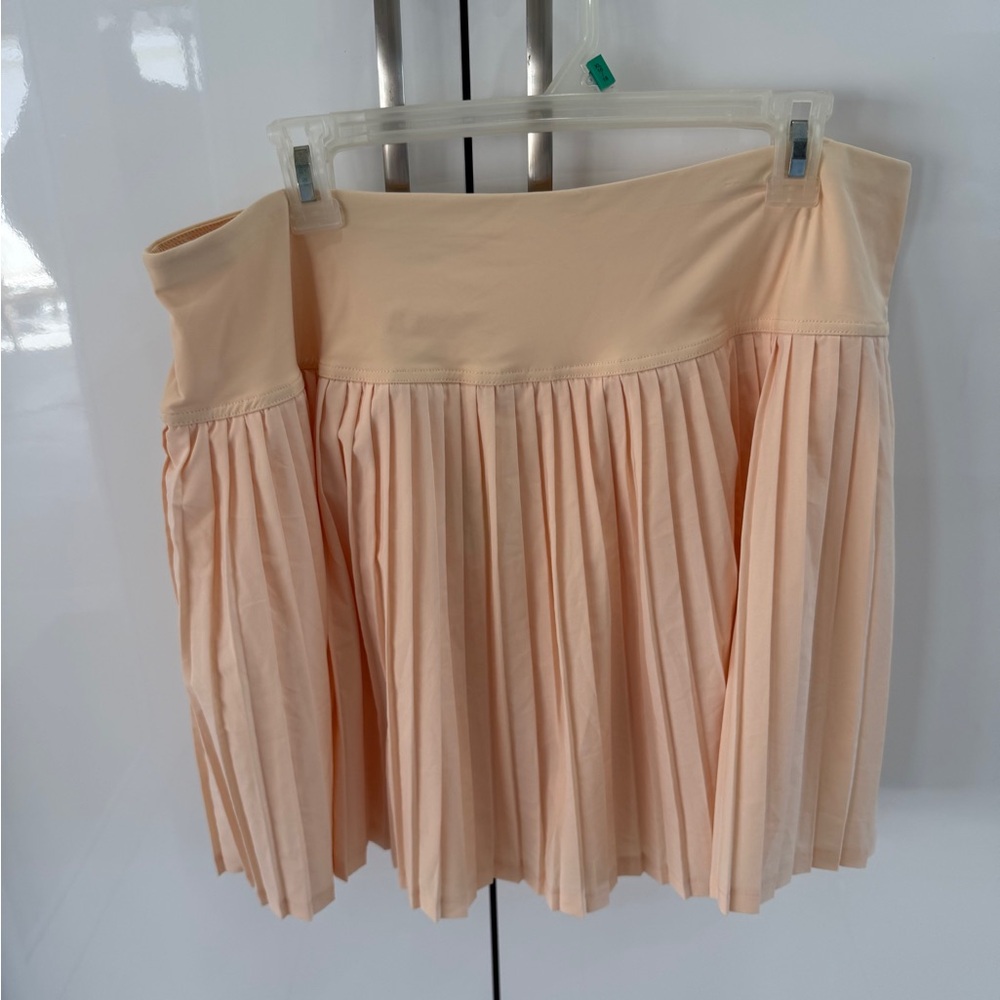 STYLUS Peach A-Line Pleated Skirt